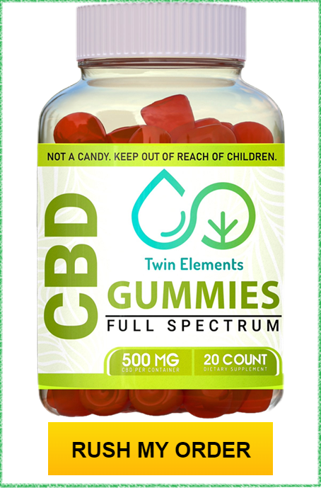 Twin Elements CBD Gummies Bottle